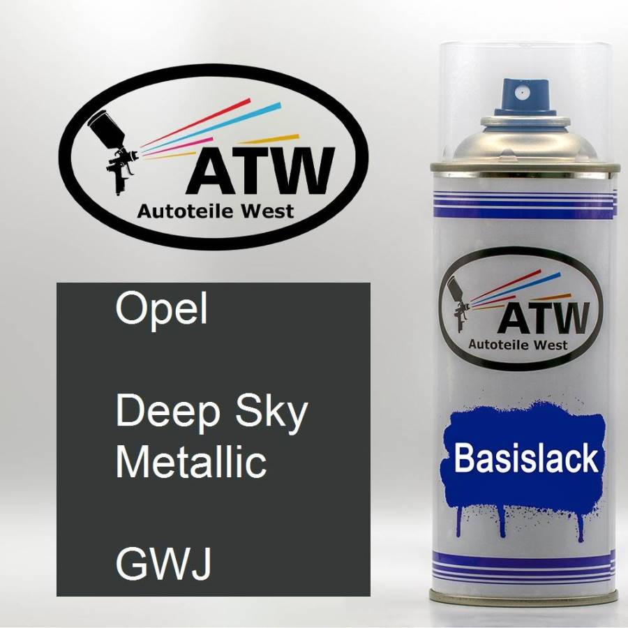 Opel, Deep Sky Metallic, GWJ: 400ml Sprühdose, von ATW Autoteile West.